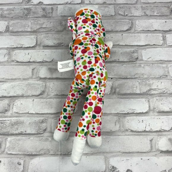Sock Monkey Spots Stuffed Hugging Animal Plush 14" - Picture 2 of 3